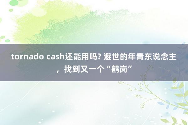 tornado cash还能用吗? 避世的年青东说念主，找到又一个“鹤岗”